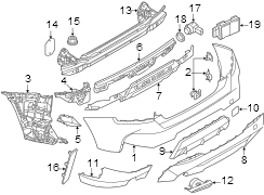 Bumper Cover Support Rail (Right, Rear)