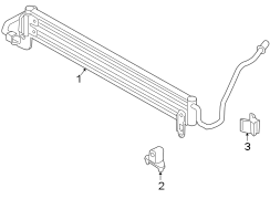 POWER STEERING OIL COOLER.