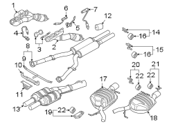 EXHAUST SYSTEM. EXHAUST COMPONENTS.