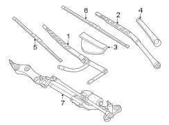 WINDSHIELD. WIPER COMPONENTS.