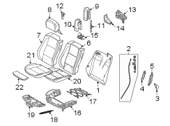 SEATS & TRACKS. FRONT SEAT COMPONENTS.