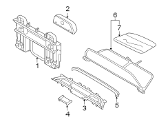 CONVERTIBLE/SOFT TOP. ROLL BAR & HEADREST ASSEMBLY.