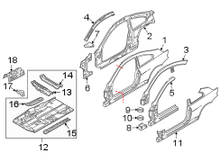 PILLARS. ROCKER & FLOOR. HINGE PILLAR. ROCKER PANEL. UNISIDE.