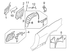 QUARTER PANEL. INNER STRUCTURE.