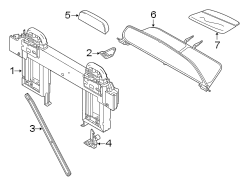 CONVERTIBLE/SOFT TOP. ROLL BAR & HEADREST ASSEMBLY.