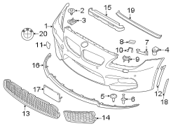 FRONT BUMPER. BUMPER & COMPONENTS.