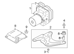 Abs components. Rear seat components.