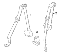 RESTRAINT SYSTEMS. REAR SEAT BELTS.