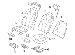 SEATS & TRACKS. FRONT SEAT COMPONENTS.