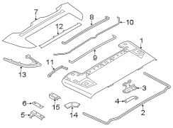 CONVERTIBLE/SOFT TOP. STORAGE COMPARTMENT COVER.