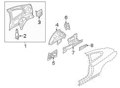 QUARTER PANEL. INNER STRUCTURE.