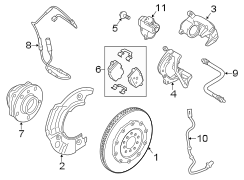 REAR SUSPENSION. BRAKE COMPONENTS.