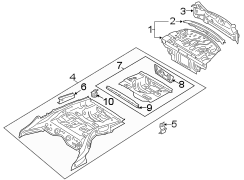 REAR BODY & FLOOR. FLOOR & RAILS.