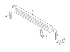 POWER STEERING OIL COOLER.