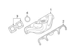 EXHAUST SYSTEM. MANIFOLD.