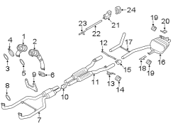 EXHAUST SYSTEM. EXHAUST COMPONENTS.