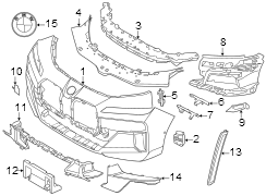 Bumper Cover Support Rail (Front, Upper, Lower)