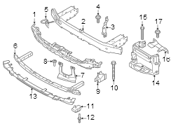 Bumper Impact Bar (Front, Upper)