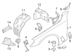 Fender Bracket (Front, Rear, Upper)