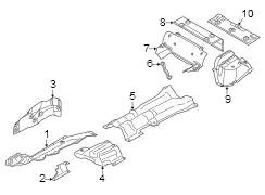 Exhaust Muffler Heat Shield (Rear)