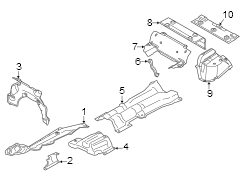 Exhaust Muffler Heat Shield (Rear)