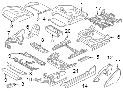 Seat Track Cover (Left, Front, Lower)