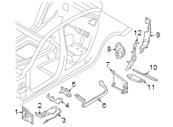 Body A-Pillar Baffle Plate