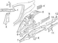 Body C-Pillar Reinforcement (Right, Rear, Upper)