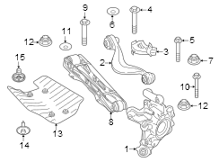 Suspension Control Arm Cover (Left, Lower)