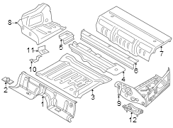 Floor Pan Crossmember (Front, Rear)