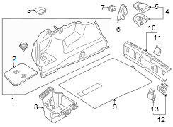 Trunk Trim Panel (Rear, Upper)