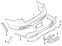 Exhaust Tail Pipe Tip (Left)