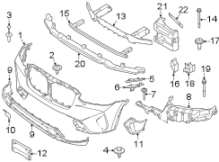 Bumper Impact Bar (Front, Lower)