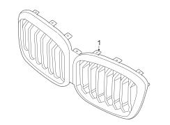 Grille Molding (Left, Lower)