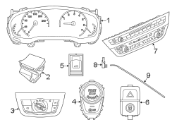 Instrument panel. Cluster & switches.