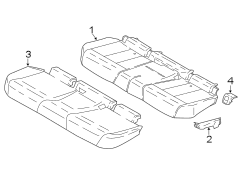 SEATS & TRACKS. REAR SEAT COMPONENTS.