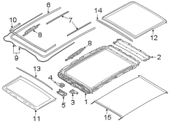 Sunroof Glass (Rear)