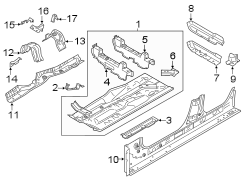 Seat Track Reinforcement (Right, Front, Rear)