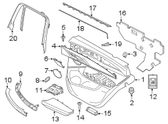 Door Interior Trim Panel (Rear)