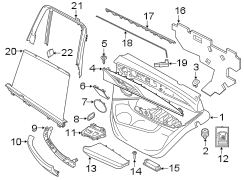 Door Interior Trim Panel (Rear)