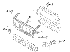 Radiator support. Air intake.