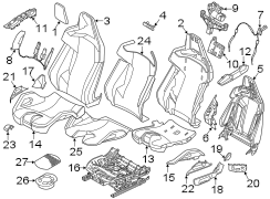 Seats & tracks. Passenger seat components.