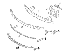 Bumper Impact Absorber (Front, Upper)