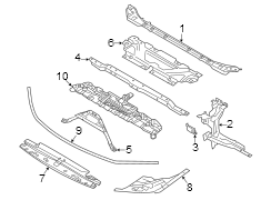 Radiator Support Panel Brace