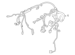 Hybrid Electric Motor Wiring Harness (Right, Front)