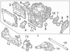 Engine supporting bracket. 