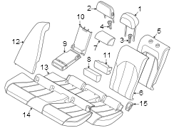 Seat Back Cushion Cover (Upper)