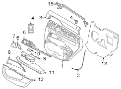 Handle. Cover. Inside. Door. (Right). Handle used to open the.