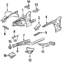 Exterior Engine SUP. Sidemember end. (Right). Part included in apron.