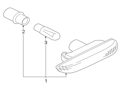 FRONT LAMPS. SIDE REPEATER LAMPS.